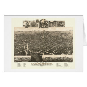 Kalamazoo, panoramische Karte MI - 1883