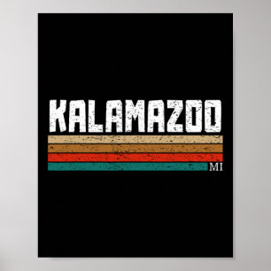 Kalamazoo Retro Vintage Geschenke Männer Frauen Ki Poster