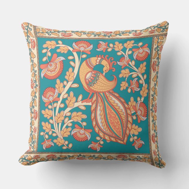 Kalamkari Kissen (Vorderseite)