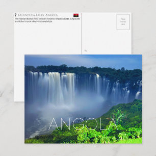 Kalandula-Wasserfälle, Angola Reise-Postkarte Postkarte