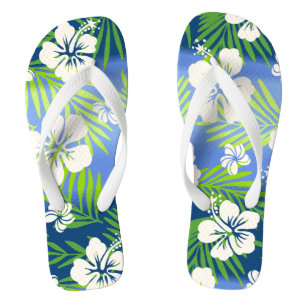 Kalani Gefärbte Krawatte Blend Tropischer Hibisku Flip Flops