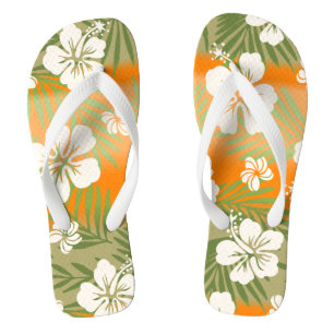 Kalani Gefärbte Krawatte Blend Tropischer Hibiskus Flip Flops