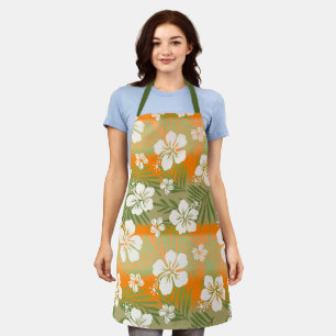 Kalani Gefärbte Krawatte Blend Tropischer Hibiskus Schürze