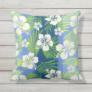 Kalani Gefärbte Krawatte Tropischer Hibiskus Rever Kissen