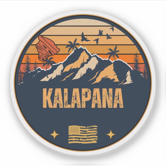 Kalapana, Hawaii Aufkleber (Vorderseite)