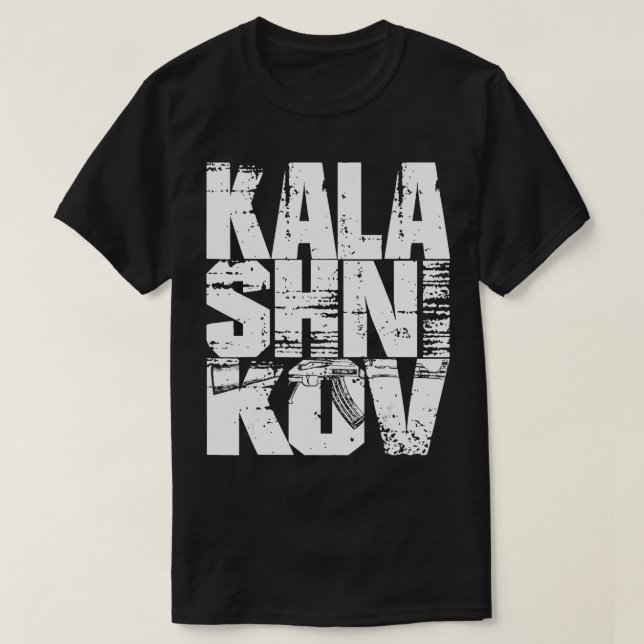 Kalashnikov AK47 AK47 Geschenk T-Shirt (Design vorne)