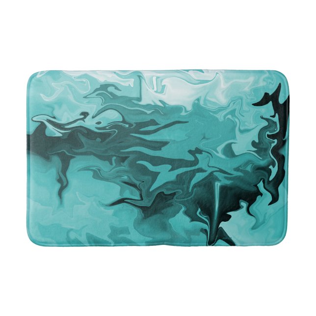 Kalb hat auf See verloren....... Badematte (Vorderseite)