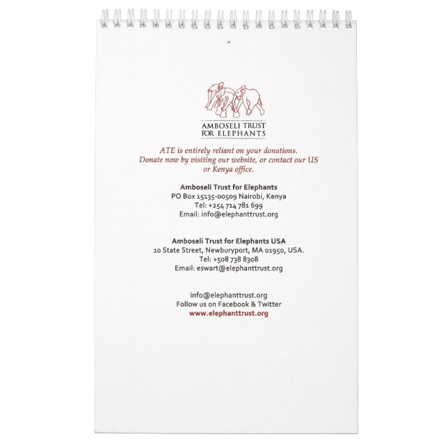 Kalb-Kalender Kalender (Rückseite)