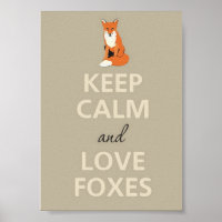 Kalb- und Liebe-Füchse behalten