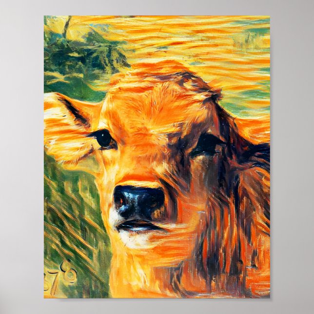 Kalbkopf Poster (Vorne)