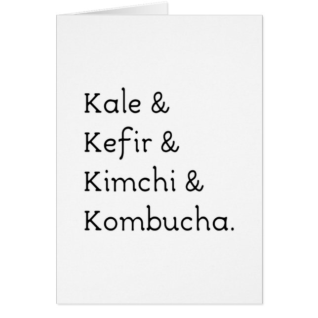 Kale Kefir Kimchi Kombucha (Vorne)