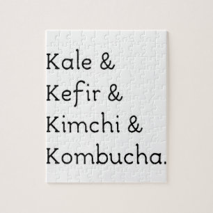 Kale Kefir Kimchi Kombucha Puzzle