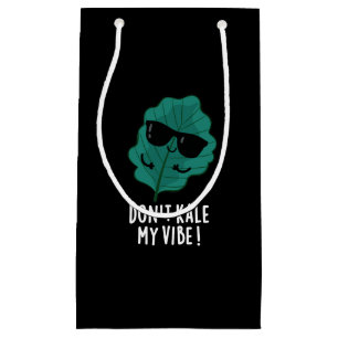 Kale My Vibe Funny Veggie Pun Dark BG Kleine Geschenktüte