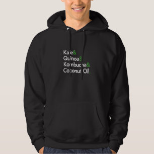 Kale Quinoa Kombucha Kokosöl gesund leben Hoodie