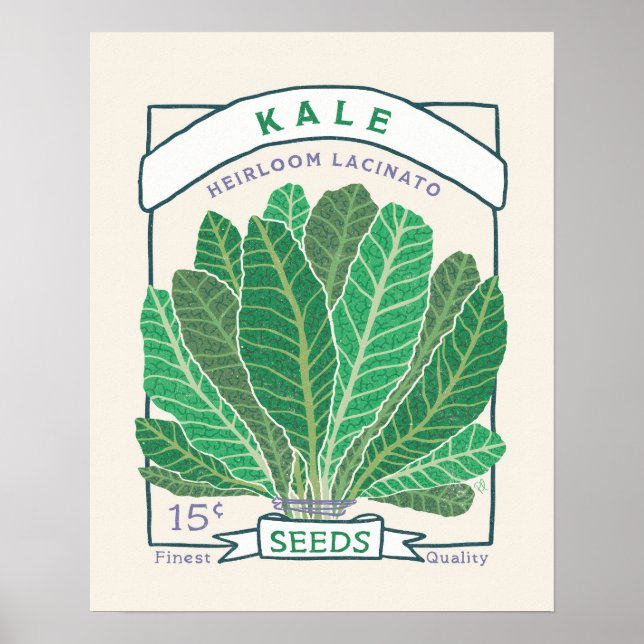 Kale Seed Packet Poster (Vorne)