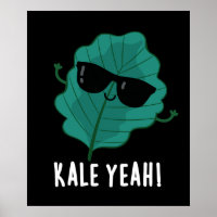 Kale Yeah Funny Veggie Pun Dark BG