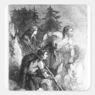 Kaledonianer oder Picts Quadratischer Aufkleber