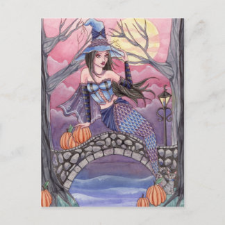 Kalei - Halloween Meerjungfrau Postkarte