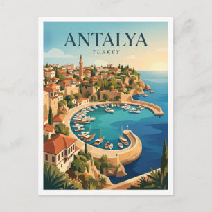 Kaleiçi Altstadt Hafen Antalya Türkei Souvenir Postkarte