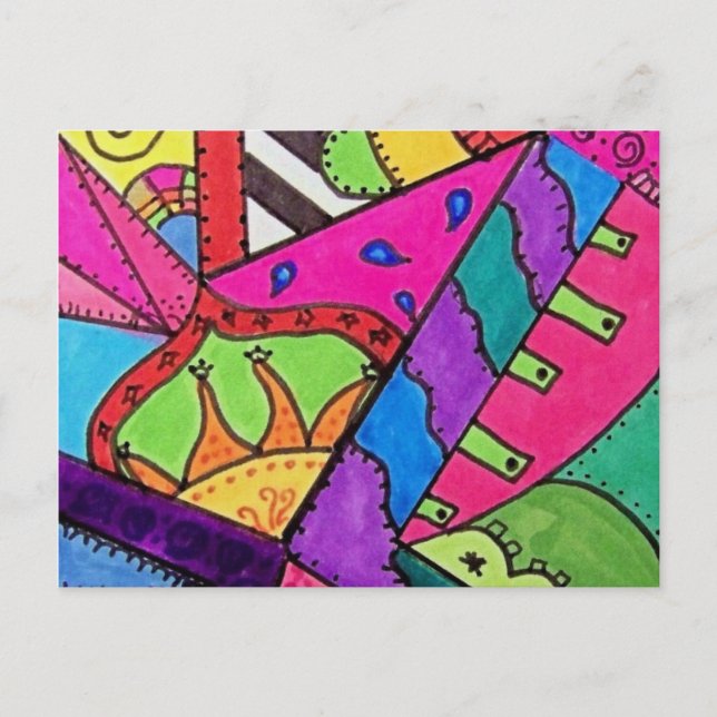 Kaleideskop Postkarte (Vorderseite)