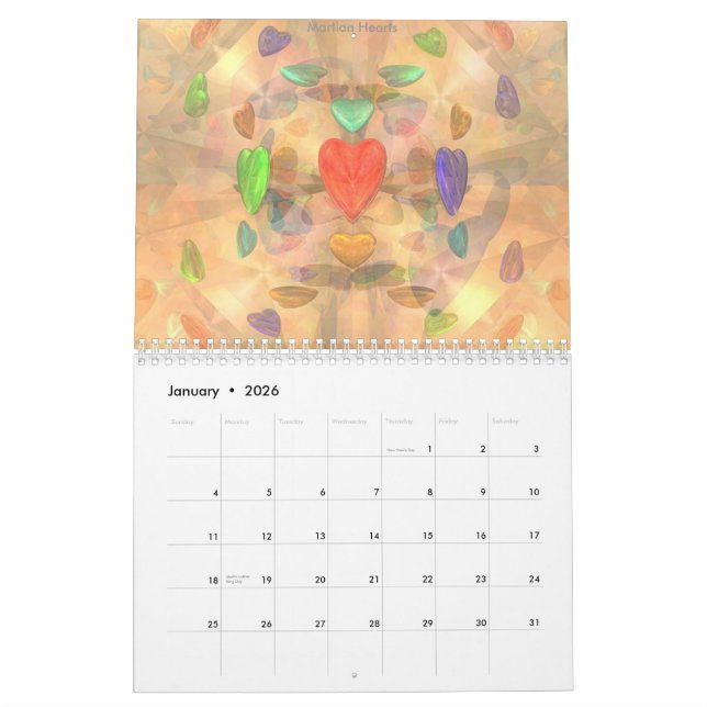 Kaleido3D Kalender (Jan 2026)