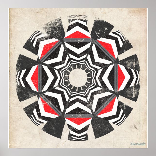 Kaleido Remix Vintag Poster (Vorne)