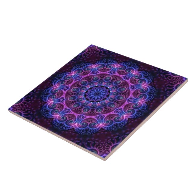 Kaleidoscope Apophysis Mandala Hearts Fliese (Seite)