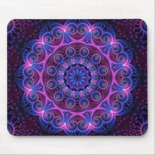 Kaleidoscope Apophysis Mandala Hearts Mousepad