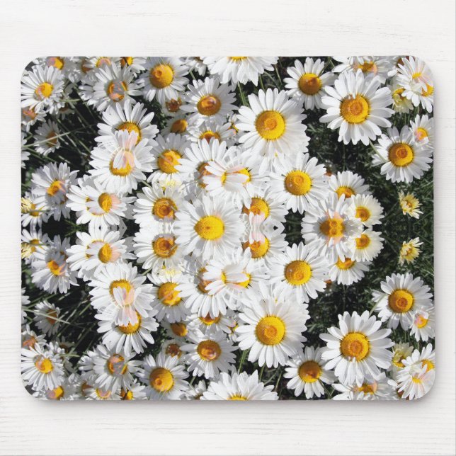 Kaleidoscope Daisies Pattern Mousepad (Vorne)