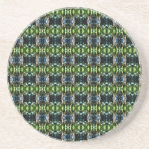 Kaleidoscope Grün Sandstein Untersetzer