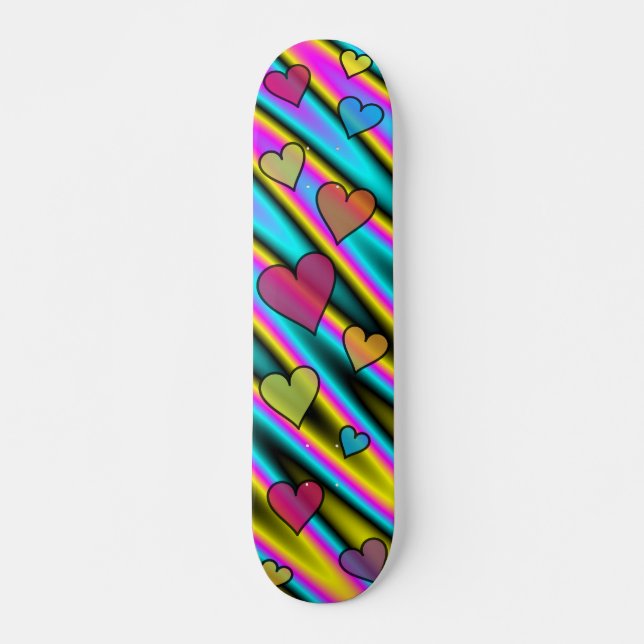 Kaleidoscope Hearts Skateboard (Vorne)