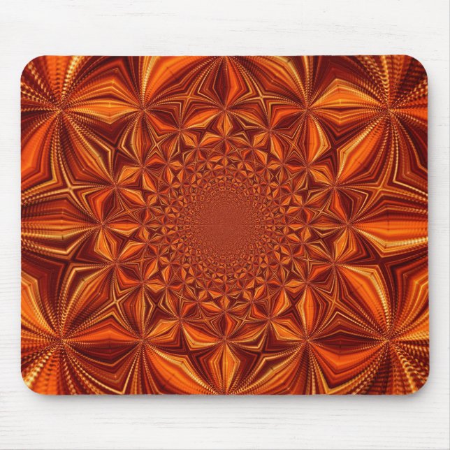 Kaleidoscope Red Digital Art Pattern-67546 Mousepad (Vorne)
