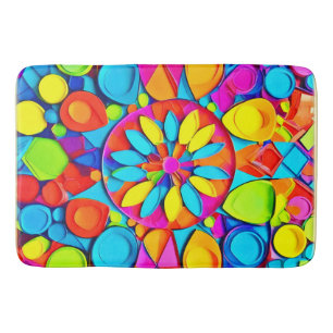 Kaleidoscope Symphony Artwork Badematte