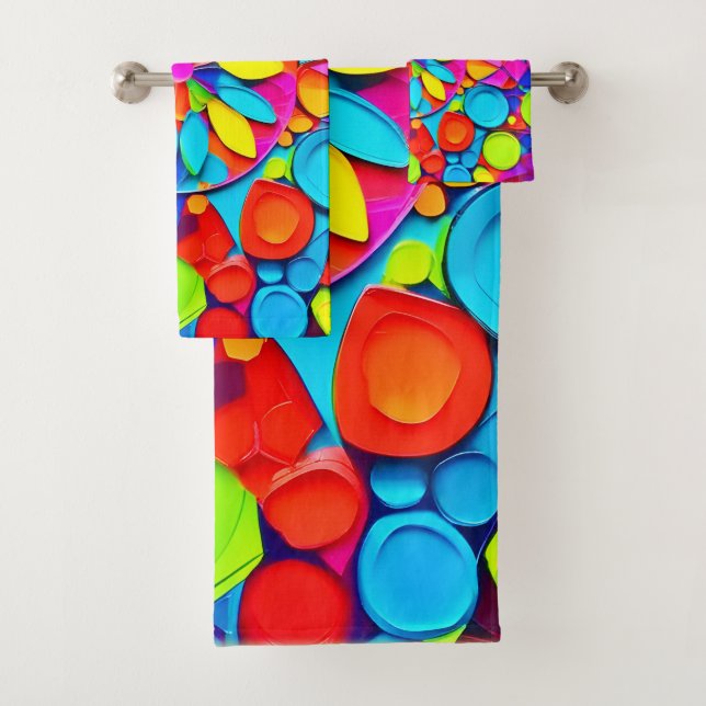 Kaleidoscope Symphony Artwork Badhandtuch Set (Insitu)
