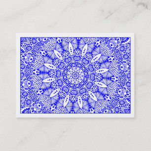 Kaleidoscopic 019 Blue Visitenkarte