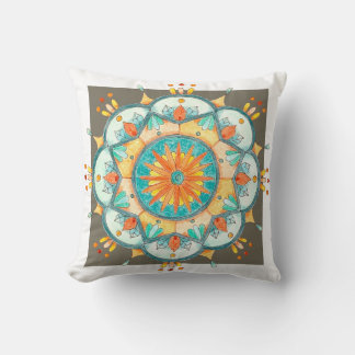 Kaleidoskop 1 Farbige Mandala Kissen