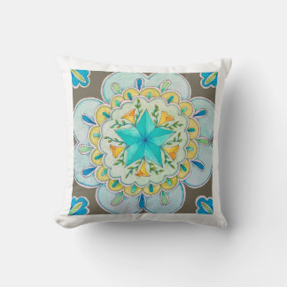 Kaleidoskop 2 Farbige Mandala-Wurfkissen Kissen