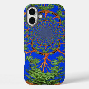 Kaleidoskop Acacia Tree Art Print/Graphic iPhone 16 Plus Hülle