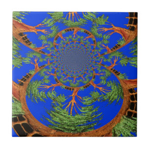 Kaleidoskop Acacia Tree Art Print/Graphic Fliese