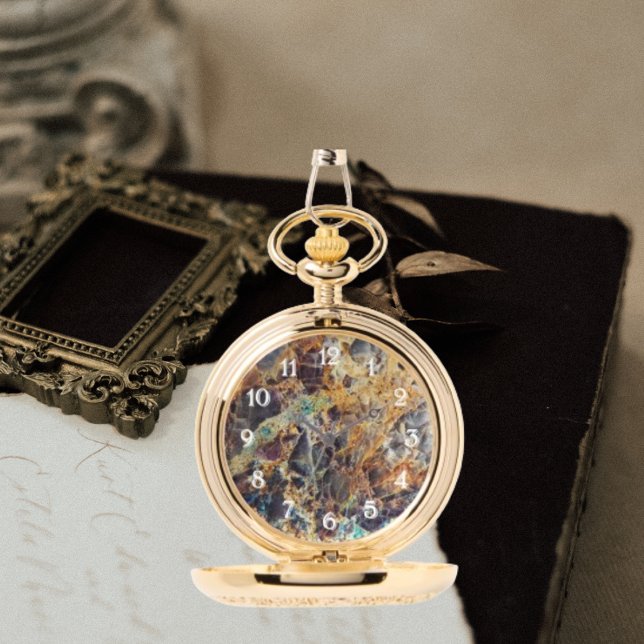 Kaleidoskop Agate Stone Muster Armbanduhr (In Situ)