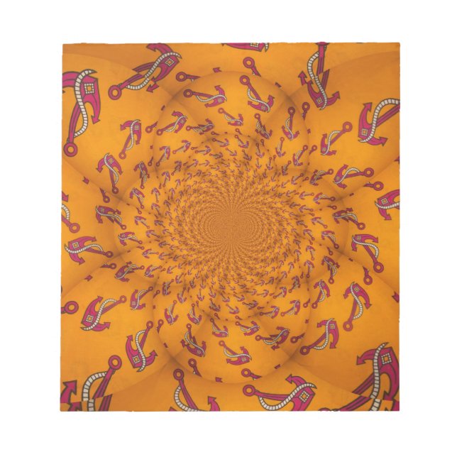 Kaleidoskop Anchor Art Print Notizblock (Vorderseite)