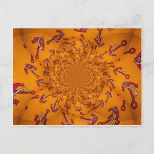 Kaleidoskop-Anker-Kunstprint Postkarte