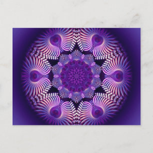 Kaleidoskop Apophysis Blume I Postkarte