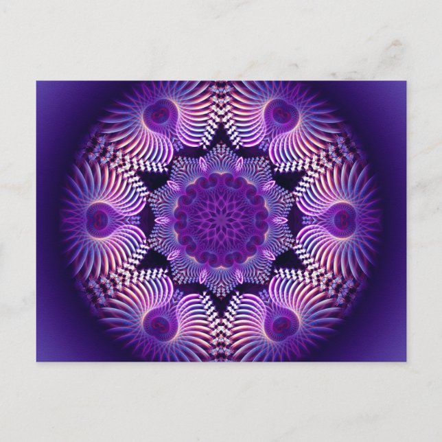 Kaleidoskop Apophysis Blume I Postkarte (Vorderseite)