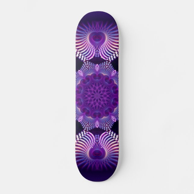 Kaleidoskop Apophysis Blume I Skateboard (Vorderseite)