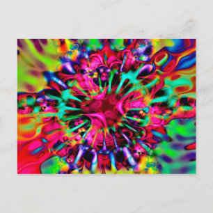 Kaleidoskop Apophysis Fractal Art - I Postkarte