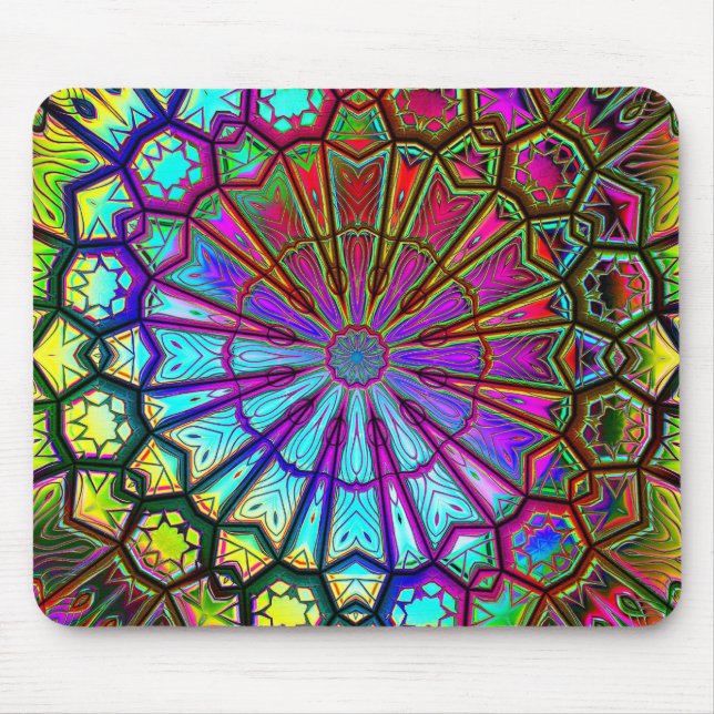 Kaleidoskop Art 14 Mousepad Optionen (Vorne)