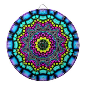 Kaleidoskop Art 4 Dart Board Dartscheibe