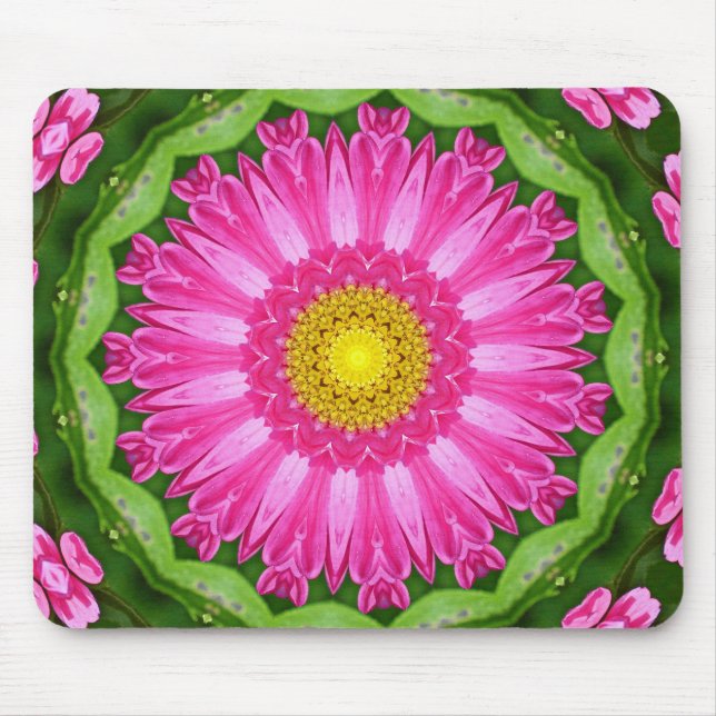 Kaleidoskop Aster Mousepad (Vorne)
