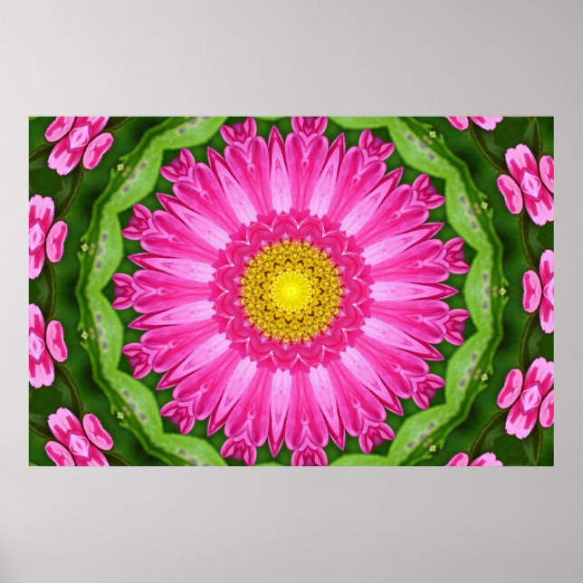 Kaleidoskop Aster Poster (Vorne)
